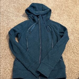 Scuba plush zip up jacket! Super cozy inside.